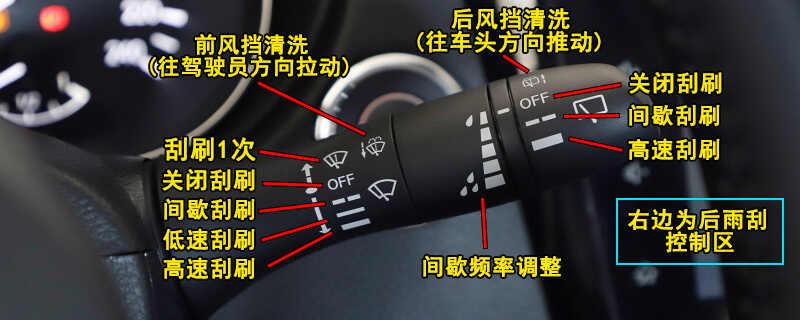 日产劲客感应雨刷怎么用,劲客后雨刮怎么开启