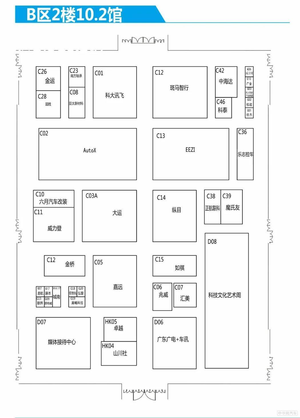 带着广州车展展位图 看车不必瞎逛